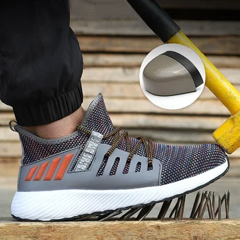 Mens Steel Toe Safety Work Shoes For Men Breathable Safety Shoes Air Mesh Indestructible Sneakers Anti-smashing Protective Boots
Mens Steel Toe Safety Work Shoes For Men Breathable Safety Shoes Air Mesh Indestructible Sneakers Anti-smashing Protective Boots