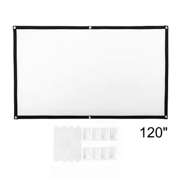 Portable Foldable Movie Projector Screen 16:9 Projection HD Home Theater Screen for Party Meeting Public Display 
Portable Foldable Movie Projector Screen 16:9 Projection HD Home Theater Screen for Party Meeting Public Display