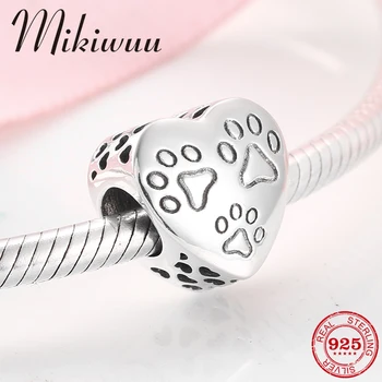 925 Sterling Silver Animal cute Footprint Dog heart shape beads wholesale Jewelry making fit Original Pandora charms Bracelet
925 Sterling Silver Animal cute Footprint Dog heart shape beads wholesale Jewelry making fit Original Pandora charms Bracelet