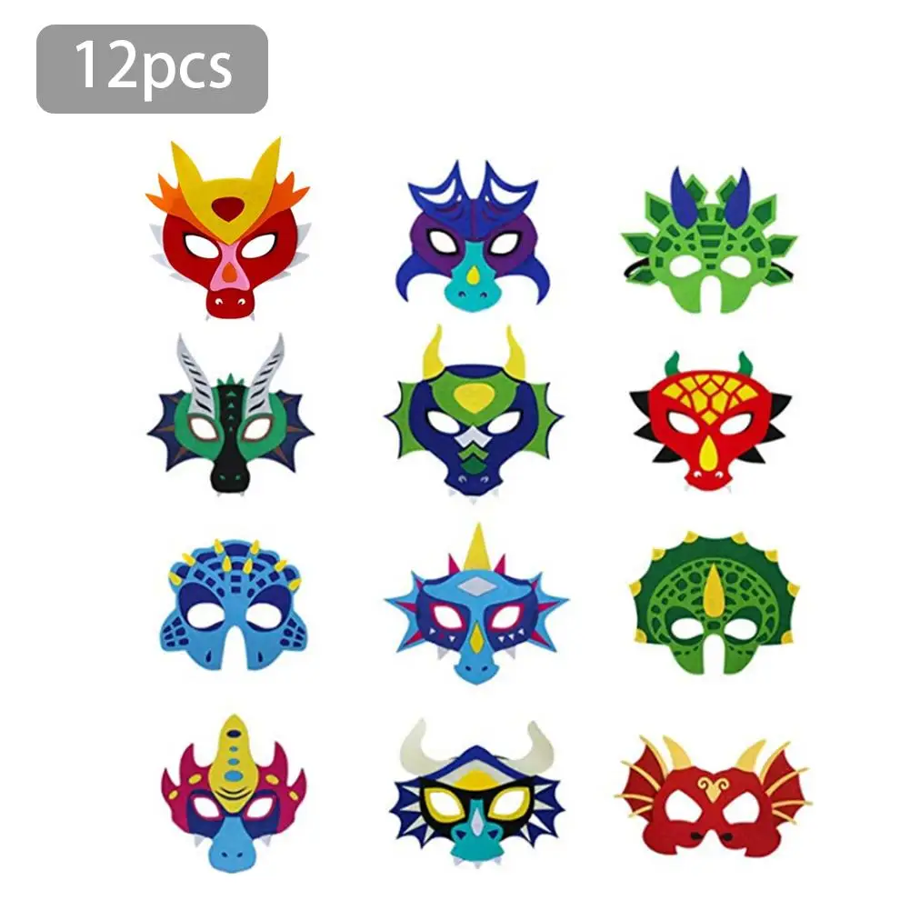 12Pcs Funny Lightweight Felt Cosplay Cartoon Animal Mask Dinosaur Mask for Kid Children Halloween Party Decor Photograph Prop
12Pcs Funny Lightweight Felt Cosplay Cartoon Animal Mask Dinosaur Mask for Kid Children Halloween Party Decor Photograph Prop