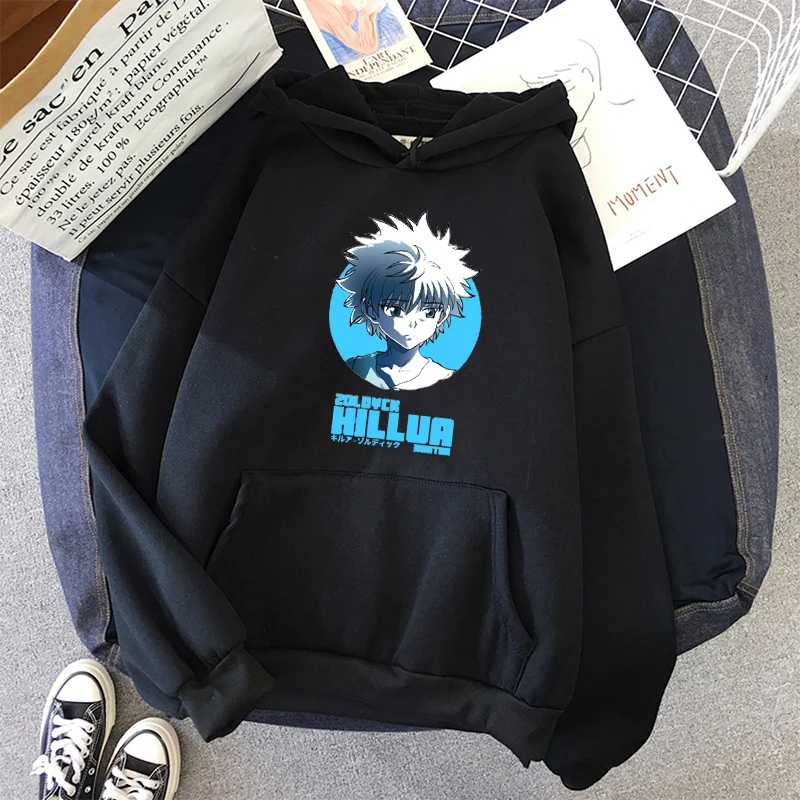 Худи Killua - Hunter x Свитшот унисекс кавайная Студенческая Повседневная Толстовка