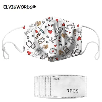 ELVISWORDS Ketch Nurse Pink Mouth Mask 2020 Masque Dustproof Reusable Mask with 7Filters Mouth Cover Face Mask Breathable Masks
ELVISWORDS Ketch Nurse Pink Mouth Mask 2020 Masque Dustproof Reusable Mask with 7Filters Mouth Cover Face Mask Breathable Masks