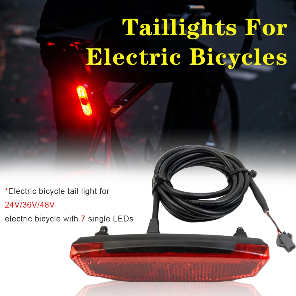 36V/48V Bike Bicycle light LED Taillight Rear Tail Safety Warning Cycling Portable Light Waterproof Interface Connections
36V/48V Bike Bicycle light LED Taillight Rear Tail Safety Warning Cycling Portable Light Waterproof Interface Connections