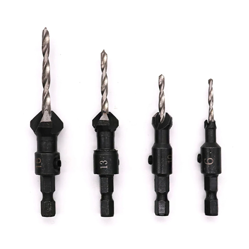 5pcs Counter Sink Holes Drilled Carpenter Countersink Bit Reaming Drill 1/4 Hex drill bits Hex Shank Taper Drill
5pcs Counter Sink Holes Drilled Carpenter Countersink Bit Reaming Drill 1/4 Hex drill bits Hex Shank Taper Drill