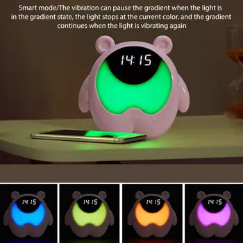 DishyKooker Cute Bear Shape Induction Alarm Clock with 7 Colors Change Light for Bedroom Living Room Office
DishyKooker Cute Bear Shape Induction Alarm Clock with 7 Colors Change Light for Bedroom Living Room Office