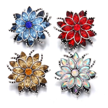 6pcs/lot New Snap Jewelry DIY Crystal Rhinestone 18mm Flower Snap Buttons Fit 18mm Snap Bracelets Bangles Women Button Jewelry 
6pcs/lot New Snap Jewelry DIY Crystal Rhinestone 18mm Flower Snap Buttons Fit 18mm Snap Bracelets Bangles Women Button Jewelry