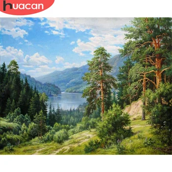 HUACAN 5D DIY Diamond Painting Forest Full Square Diamond Embroidery Landscape Mosaic Rhinestone Decoration For Home
HUACAN 5D DIY Diamond Painting Forest Full Square Diamond Embroidery Landscape Mosaic Rhinestone Decoration For Home