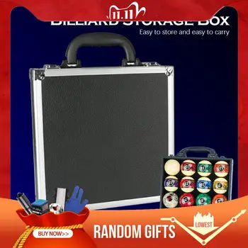 Billiard Balls Storage Box Leather+Aluminum Ball Box Billiards Pool Carrying Case For Billiard Accessory With Carry Handle Black
Billiard Balls Storage Box Leather+Aluminum Ball Box Billiards Pool Carrying Case For Billiard Accessory With Carry Handle Black
