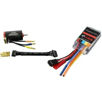 1625 4300KV Brushless Motor RC Car Inrunner 2-Pole with 45A 2-3S Brushless ESC Electric Speed Controller Dust-Proof
1625 4300KV Brushless Motor RC Car Inrunner 2-Pole with 45A 2-3S Brushless ESC Electric Speed Controller Dust-Proof