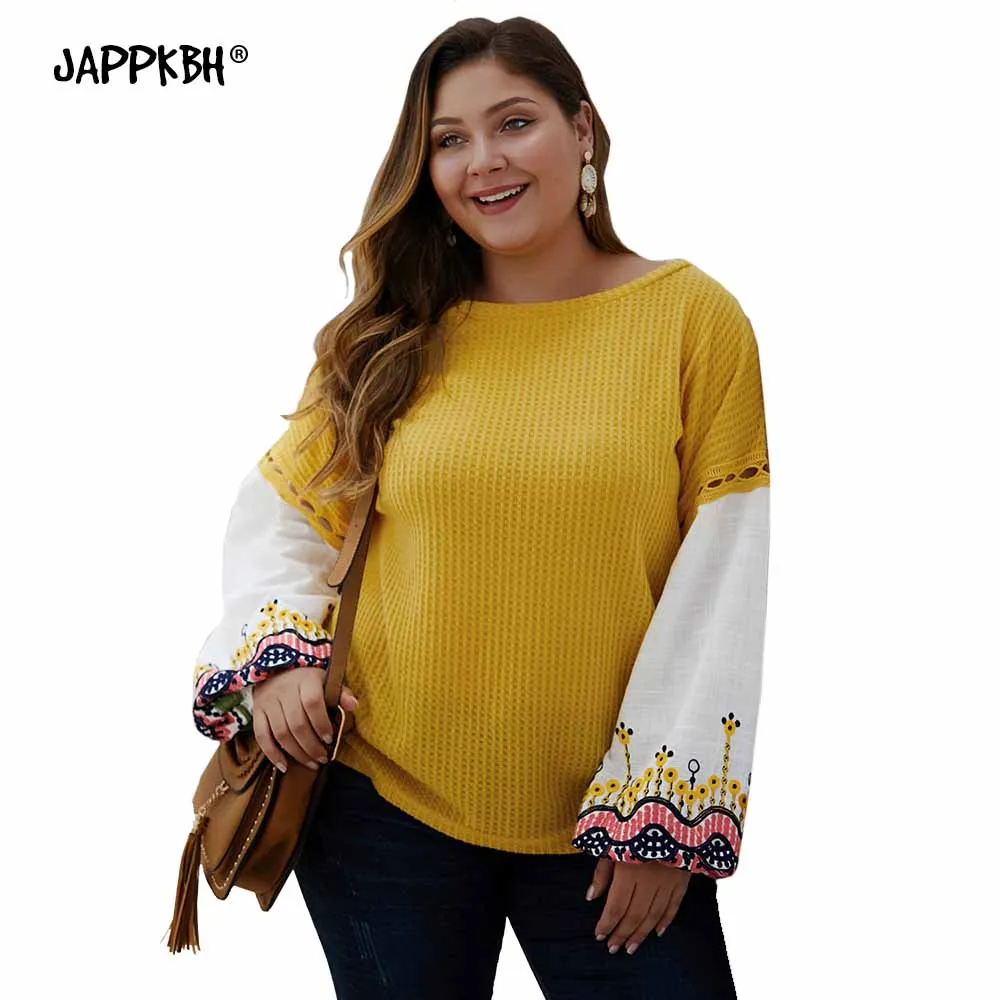 2020 Women's Sweater Autumn Casual Oversize Knitted Pullover Jacket Female Plus Size Loose Tops Sexy Long Patchwork Outwear 4XL
2020 Women's Sweater Autumn Casual Oversize Knitted Pullover Jacket Female Plus Size Loose Tops Sexy Long Patchwork Outwear 4XL