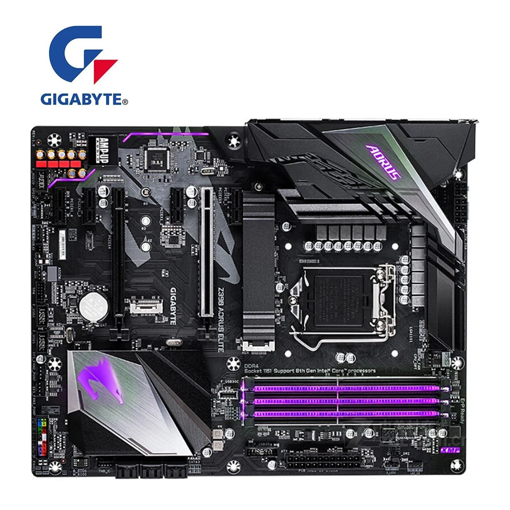Используется для GIGABYTE GA Z390 AORUS ELITE материнская плата компьютера PCI-E 3 0 LGA 1151 DDR4 Intel