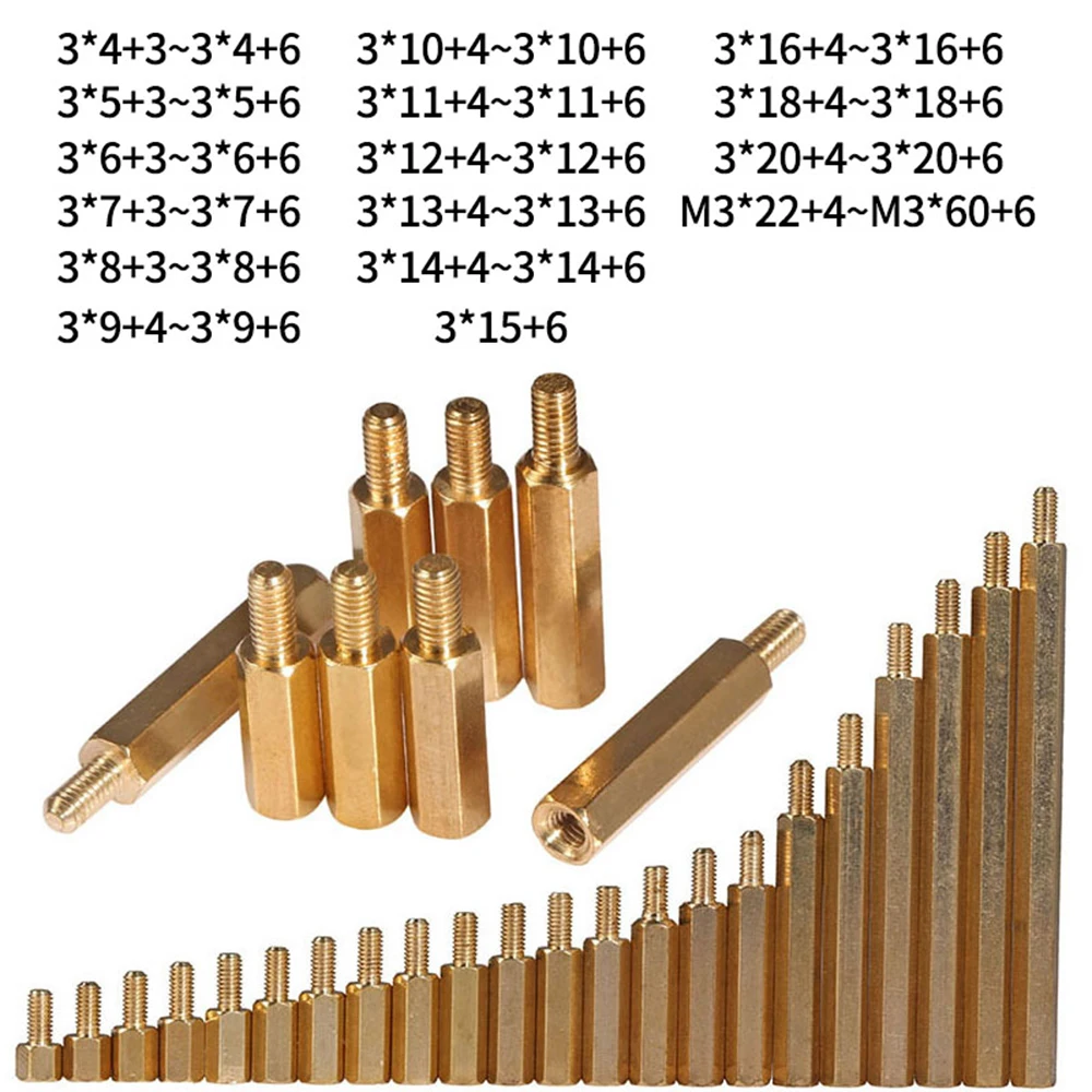 50Pcs New Hex Head Brass Spacing Screws Threaded Pillar Spacer Computer PC Motherboard StandOff Spacer
50Pcs New Hex Head Brass Spacing Screws Threaded Pillar Spacer Computer PC Motherboard StandOff Spacer
