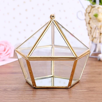 Personalized Ring Box Wedding Glass Pillow Jewelry Box Pentagon Geometric Copper Ring Holder Customized Favor
Personalized Ring Box Wedding Glass Pillow Jewelry Box Pentagon Geometric Copper Ring Holder Customized Favor