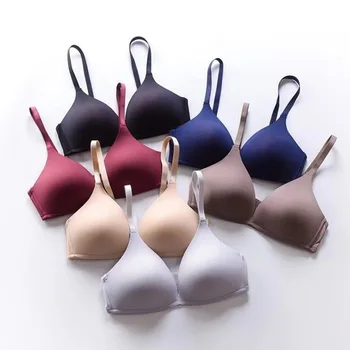 Light and Comfortable Breathable GIRL'S Students Underwear Simple Solid Sleep Seemless Push Up Non-Steel Ring Bra
Light and Comfortable Breathable GIRL'S Students Underwear Simple Solid Sleep Seemless Push Up Non-Steel Ring Bra