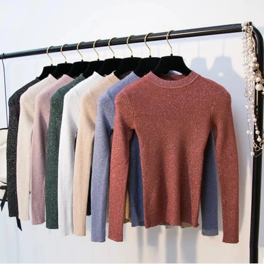 Shiny sweters women invierno Autumn Winter Clothes Sweater 2019 fall korean style Long Sleeve Pullover Sweaters Slim Tops Femme
Shiny sweters women invierno Autumn Winter Clothes Sweater 2019 fall korean style Long Sleeve Pullover Sweaters Slim Tops Femme