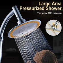 6 Inch High Pressure Shower Head Large Handheld 360° Adjustable Rainfall Shower Sprayer with Shower Bracket Bathroom Accessories
6 Inch High Pressure Shower Head Large Handheld 360° Adjustable Rainfall Shower Sprayer with Shower Bracket Bathroom Accessories