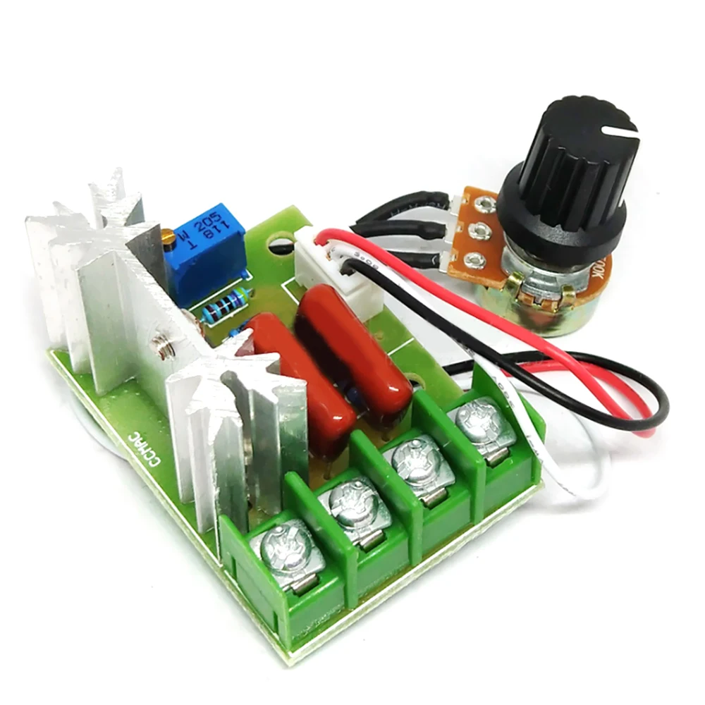 AC 220V 2000W Dimming Dimmers Motor Speed Controller Electronic Voltage Regulator Module
AC 220V 2000W Dimming Dimmers Motor Speed Controller Electronic Voltage Regulator Module