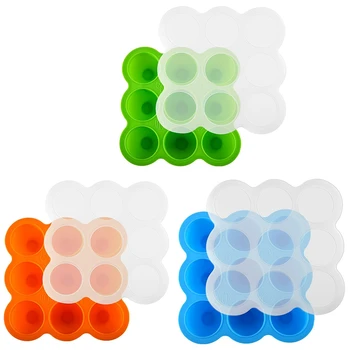 Baby Food Storage Container and Freezer Tray with Silicone Clip-On Lid - 9X2.5Oz Easy-Out Portions
Baby Food Storage Container and Freezer Tray with Silicone Clip-On Lid - 9X2.5Oz Easy-Out Portions