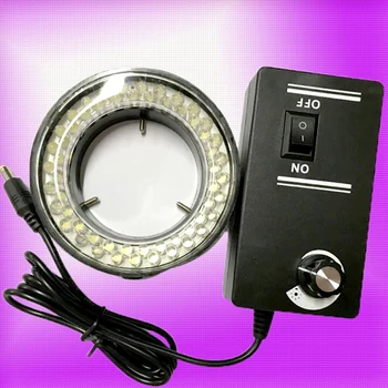 60mm Adjustable Microscope Ring Light 6500K 60 LED Ring Light Illuminator with Dimmer for Stereo Microscope, Camera, Phone
60mm Adjustable Microscope Ring Light 6500K 60 LED Ring Light Illuminator with Dimmer for Stereo Microscope, Camera, Phone