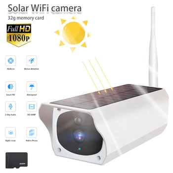 Solar WiFi IP Camera 1080P HD Outdoor Battery Wireless Security Camera PIR Motion Detection Bullet Surveillance Night vision
Solar WiFi IP Camera 1080P HD Outdoor Battery Wireless Security Camera PIR Motion Detection Bullet Surveillance Night vision