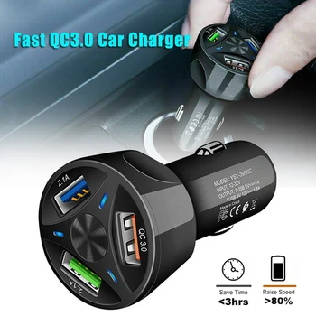 2019 3 Port USB Car Charger Adapter LED Display 3.0 Fast Charging for IOS Android CSL88
2019 3 Port USB Car Charger Adapter LED Display 3.0 Fast Charging for IOS Android CSL88