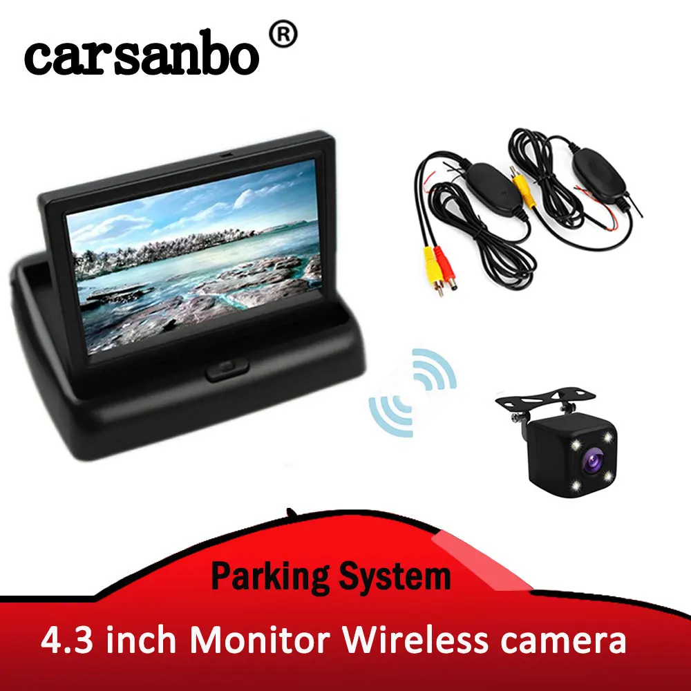 Carsanbo Wireless Rear View Camera Vehicle Foldable Monitor Video System Car Parking Monitor With Reverse Camera Optional
Carsanbo Wireless Rear View Camera Vehicle Foldable Monitor Video System Car Parking Monitor With Reverse Camera Optional