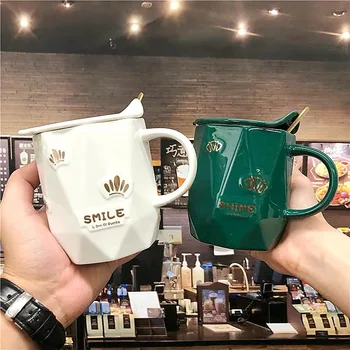 Creative Couple's Ceramic Mug Cup Water Teacup With Spoon Popular 400ml Students Milk Coffee Cup
Creative Couple's Ceramic Mug Cup Water Teacup With Spoon Popular 400ml Students Milk Coffee Cup