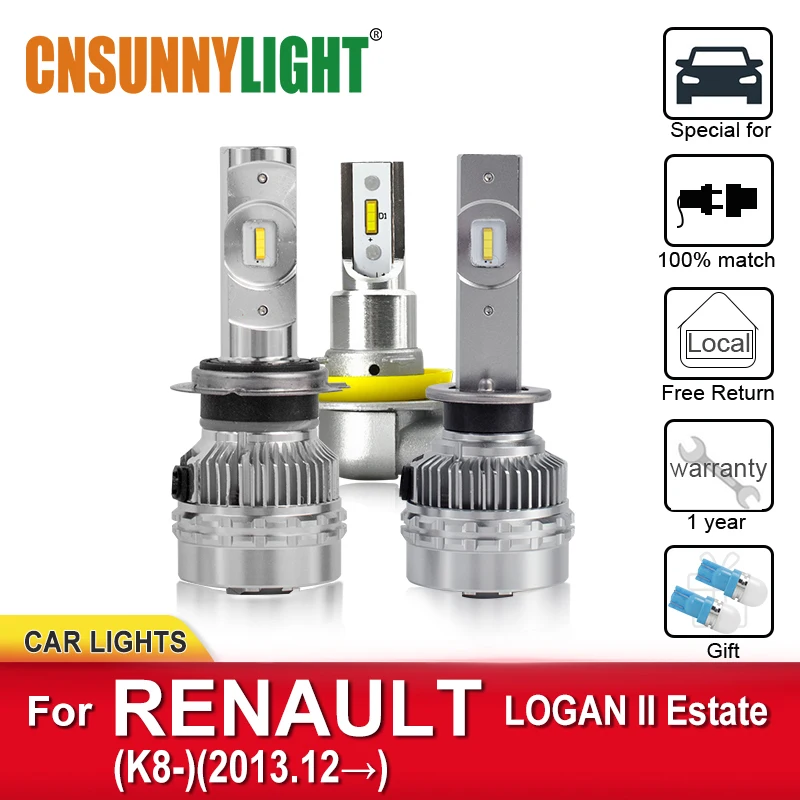CNSUNNYLIGHT LED Automobile Headlight Bulbs For RENAULT LOGAN II Estate K8 From 2013 Foglamp Bulb Headlamp Error Free Car Lights
CNSUNNYLIGHT LED Automobile Headlight Bulbs For RENAULT LOGAN II Estate K8 From 2013 Foglamp Bulb Headlamp Error Free Car Lights