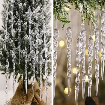 3/6/12PCS Navidad 2020 Christmas Decorations for Home Simulation Ice Xmas Tree Hanging Ornament Fake Icicle Props New Year 2021 
3/6/12PCS Navidad 2020 Christmas Decorations for Home Simulation Ice Xmas Tree Hanging Ornament Fake Icicle Props New Year 2021