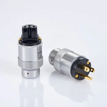 HIFI Krell Gold Plated US Power Plug Connector Power Cord Plug IEC Female Connector MATIHUR Quality
HIFI Krell Gold Plated US Power Plug Connector Power Cord Plug IEC Female Connector MATIHUR Quality