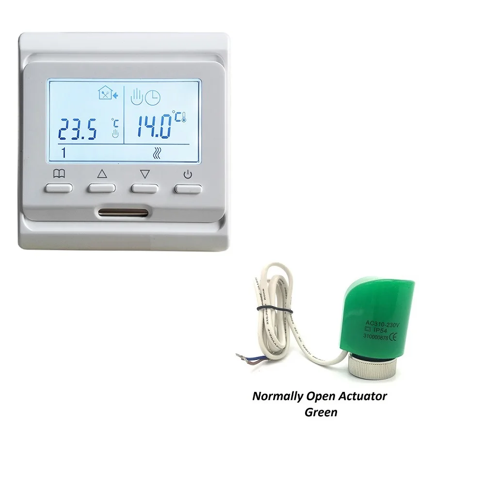 M6.703 Programmable Water Floor Heating Thermostat 220V Temperature Controller with NO NC Actuator
M6.703 Programmable Water Floor Heating Thermostat 220V Temperature Controller with NO NC Actuator