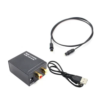 Coaxial Digital Signal Optical Fiber To Analog Audio Converter Audio Output Connector 2XRCA 51X41X26MM
Coaxial Digital Signal Optical Fiber To Analog Audio Converter Audio Output Connector 2XRCA 51X41X26MM