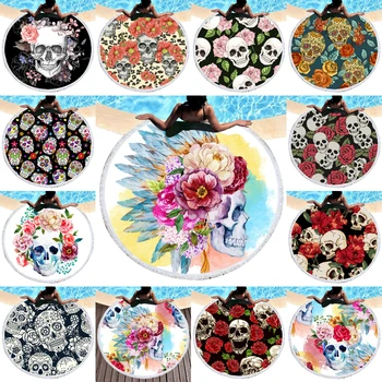 Skull Printed Round Beach Towel Microfibre Beach Towel Wearable Soft Towel Beach Accessory Home Textile
Skull Printed Round Beach Towel Microfibre Beach Towel Wearable Soft Towel Beach Accessory Home Textile