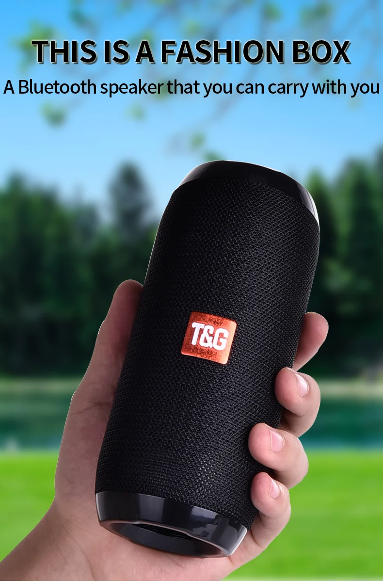Human - Bluetooth Outdoor Speaker Waterproof Portable Wireless Column Loudspeaker
