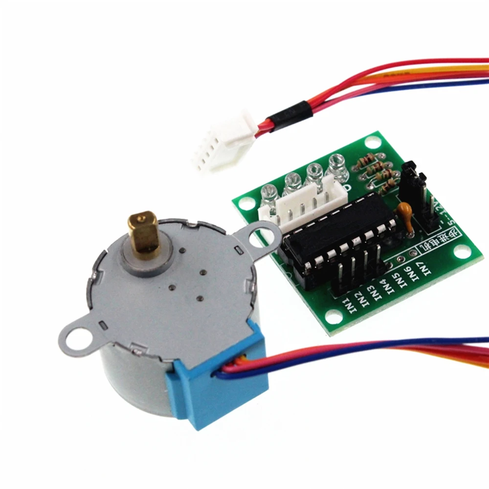 4-фазный шаговый двигатель 28BYJ-48-5V + плата драйвера ULN2003 для Arduino 1x 1 | Электронные