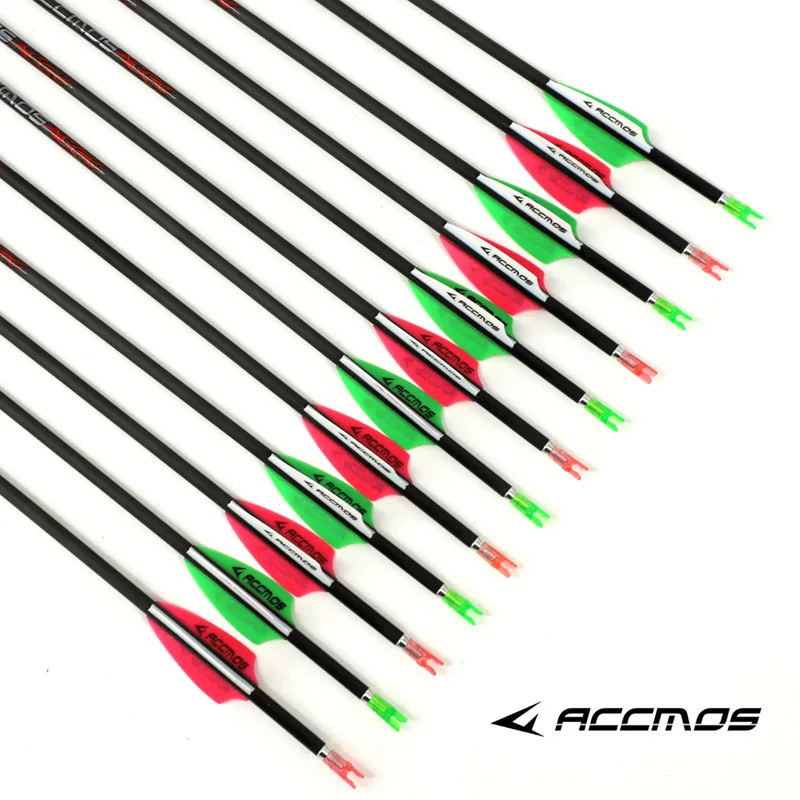 

12pc Pure Carbon Arrow Spine 300 350 400 500 600 700 800 900 1000 1100 1300 1500 1800 Archery ID 4.2 mm For bow Shooting hunting