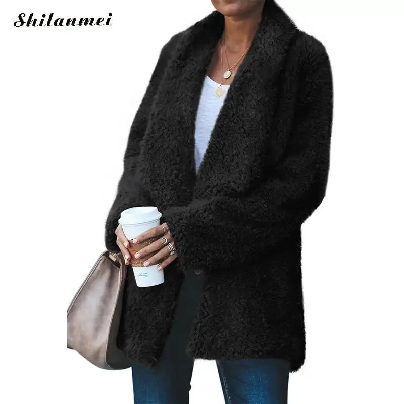 Women Autumn Winter Plus Size Fleece Jacket Coat Turn-Down Collar Casual Plush Cardigan Female Fashion Brown Thick Teddy Coat
Women Autumn Winter Plus Size Fleece Jacket Coat Turn-Down Collar Casual Plush Cardigan Female Fashion Brown Thick Teddy Coat