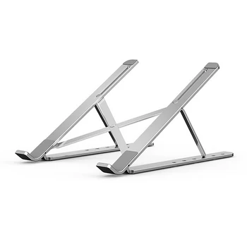 Notebook Cooling Bracket Laptop Stand Folding Adjustable Aluminum Desktop Lifting Height Tablet Stand for 11-17inch Notebooks
Notebook Cooling Bracket Laptop Stand Folding Adjustable Aluminum Desktop Lifting Height Tablet Stand for 11-17inch Notebooks
