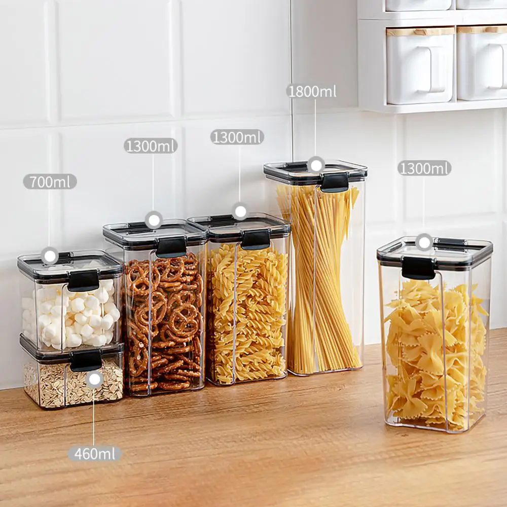1800ml Dry Food Storage Box Food Containers Transparent Stackable Kitchen Spaghetti Noodles Sealed Tank Cans Organizers bottles
1800ml Dry Food Storage Box Food Containers Transparent Stackable Kitchen Spaghetti Noodles Sealed Tank Cans Organizers bottles
