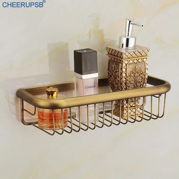 Bathroom Gold Shelf Wall Mount Vintage Shelves Square Copper Shelfs WC Storage Basket Holder Brushed 30cm Bath Shower Prateleira
Bathroom Gold Shelf Wall Mount Vintage Shelves Square Copper Shelfs WC Storage Basket Holder Brushed 30cm Bath Shower Prateleira