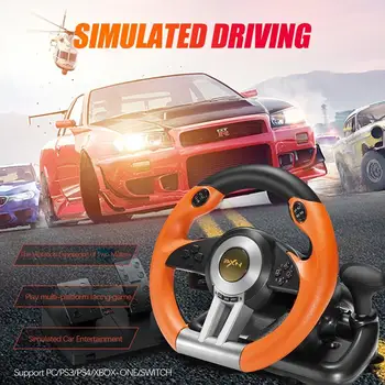 PXN V3II Racing Game Pad 180 Degree Steering Wheel Vibration Joysticks With Foldable Pedal For PC PS3 PS4 All-in-one
PXN V3II Racing Game Pad 180 Degree Steering Wheel Vibration Joysticks With Foldable Pedal For PC PS3 PS4 All-in-one