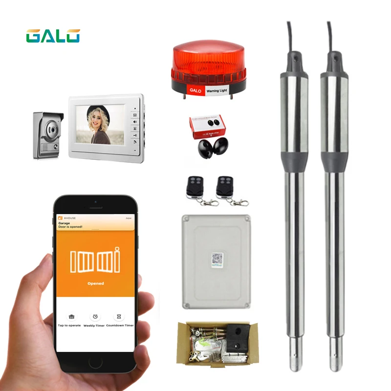 Galo Commercial Linear Actuator DC Worm Gear Automatic Swing Gate Opener (photocells, lamp,video doorbell operator optional)
Galo Commercial Linear Actuator DC Worm Gear Automatic Swing Gate Opener (photocells, lamp,video doorbell operator optional)