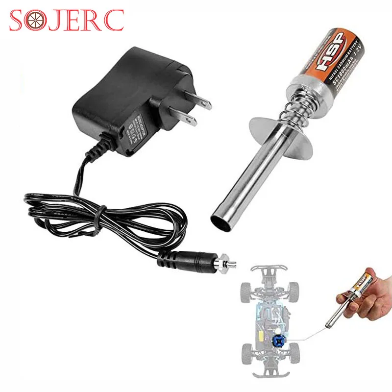 SOJERC HSP Nitro Glow Plug Igniter Starter Tools with Battery Charger for HSP RedCat Nitro Powered 1/8 1/10 RC Car
SOJERC HSP Nitro Glow Plug Igniter Starter Tools with Battery Charger for HSP RedCat Nitro Powered 1/8 1/10 RC Car