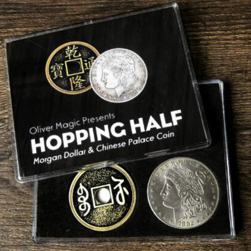 Hopping Half (Morgan Dollar and Chinese Palace Coin) by Oliver Magic Close up Magic Tricks Coin Magic Props Magician Gimmick Fun
Hopping Half (Morgan Dollar and Chinese Palace Coin) by Oliver Magic Close up Magic Tricks Coin Magic Props Magician Gimmick Fun