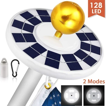 Solar Flag Pole Light Waterproof Outdoor Banner Lamp 128LED 2 Modes Light Sensor for Household Outdoor Courtyard Ornament
Solar Flag Pole Light Waterproof Outdoor Banner Lamp 128LED 2 Modes Light Sensor for Household Outdoor Courtyard Ornament