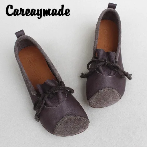 Careaymade-Spring original style leather women's shoes, breathable casual flat soft sole cow leather hand-made single shoes 
Careaymade-Spring original style leather women's shoes, breathable casual flat soft sole cow leather hand-made single shoes