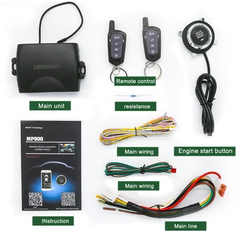 Smartphone Keyless Entry Remote Start for Car Alarm System Central Door Lock with Start Stop Button with 2 Remote control
Smartphone Keyless Entry Remote Start for Car Alarm System Central Door Lock with Start Stop Button with 2 Remote control