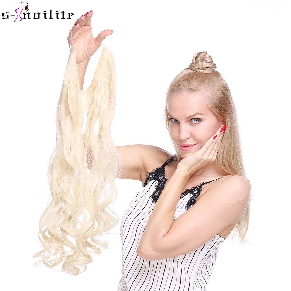 SNOILITE 24'' Synthetic Long Wavy Wire Secret Fish line Hair Extension Women Black Brown Invisible Glueless One Piece Hairpiece
SNOILITE 24'' Synthetic Long Wavy Wire Secret Fish line Hair Extension Women Black Brown Invisible Glueless One Piece Hairpiece