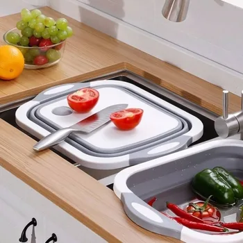 Kitchen Folding Board Chopping Block Foldable Cutting Board Kitchen Chopping Boards Washing Basket Drain Kitchen Organizer
Kitchen Folding Board Chopping Block Foldable Cutting Board Kitchen Chopping Boards Washing Basket Drain Kitchen Organizer
