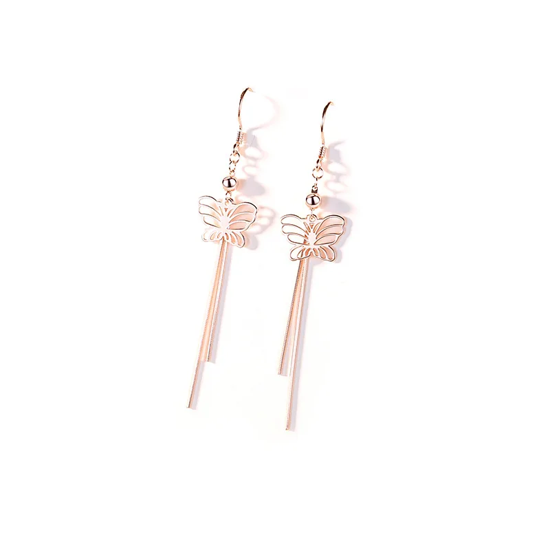 Fashion Elegant Woman Accesories S925 Sterling Silver Butterfly Earrings Long Fringe Gifts For New Year 2022 Trend
Fashion Elegant Woman Accesories S925 Sterling Silver Butterfly Earrings Long Fringe Gifts For New Year 2022 Trend